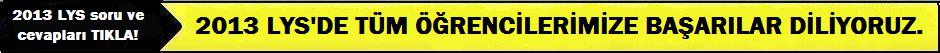 2013 LYS soru ve cevaplar�