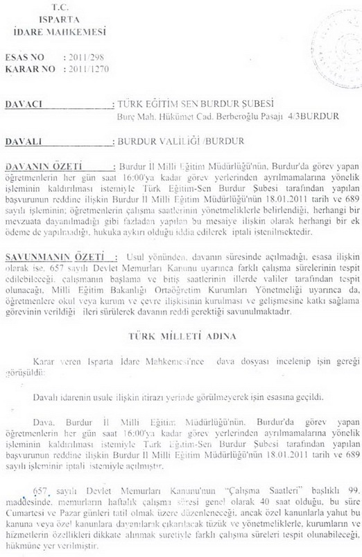 ��retmenler ders d���nda okulda tutulamaz
