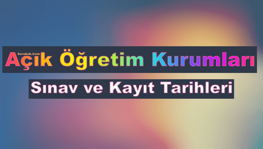 Açık Lise 1. Dönem Sınavları Ne Zaman? 2026. Açık Lise Kayıt Yenileme 2026. Açık Lise Yeni Kayıt 2026
