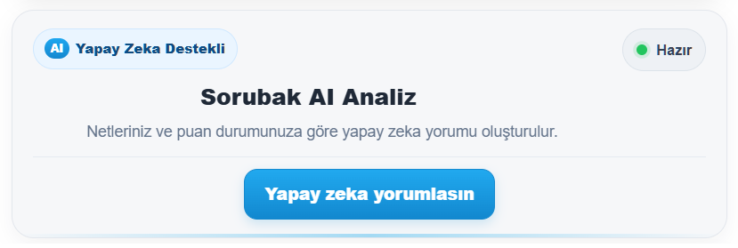 Sorubak Bursluluk Puanı Hesaplama Yapay Zeka