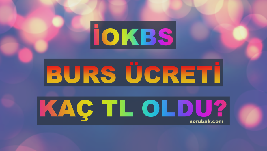 İOKBS Burs Miktarı Kaç Lira Ne Kadar 2026. İOKBS burs miktarı ne kadar oldu?