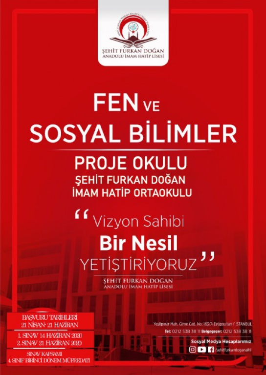  Ey�psultan �ehit Furkan Do�an Anadolu �mam Hatip Lisesi