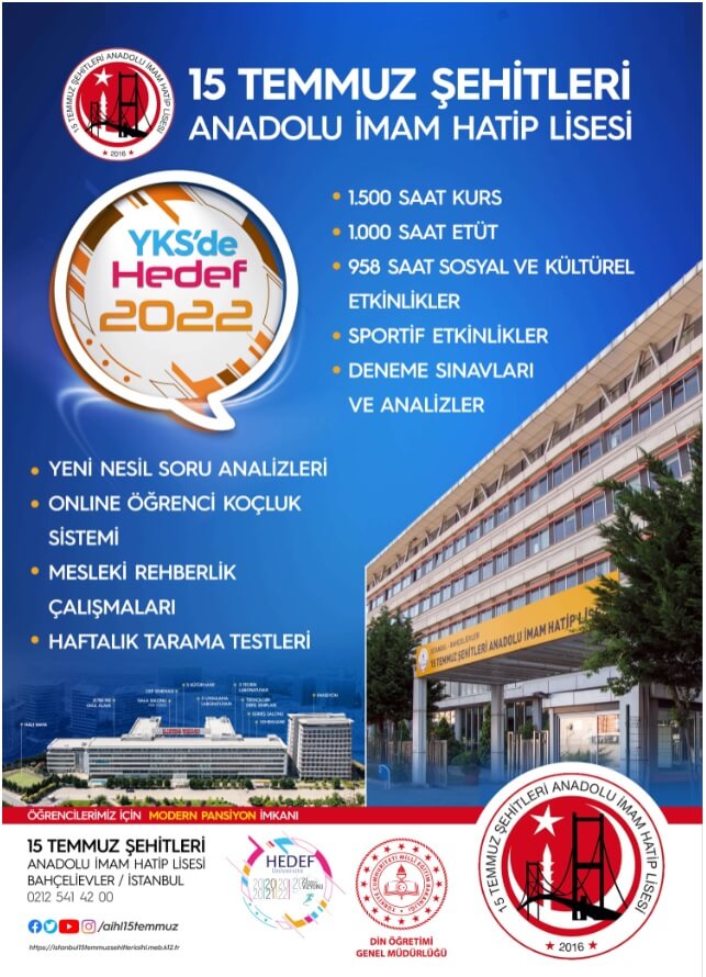 Bah�elievler 15 Temmuz �ehitleri Anadolu �mam Hatip Lisesi