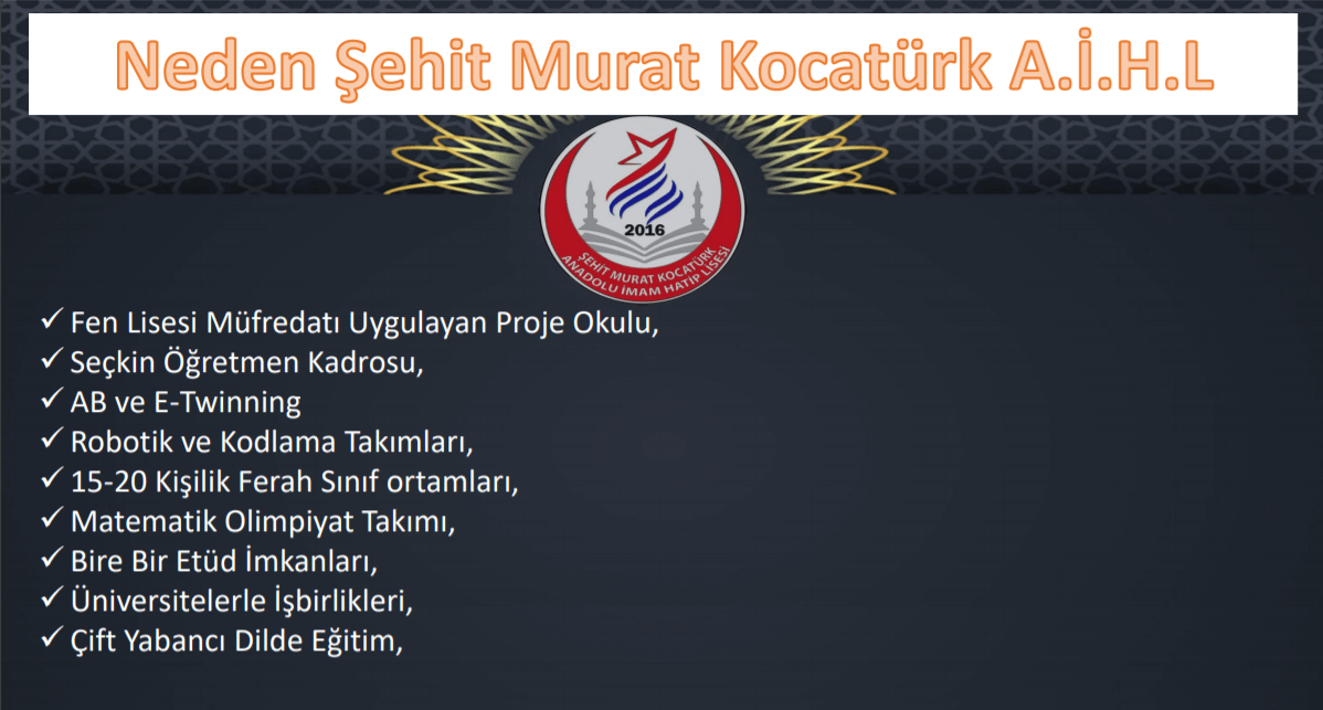 �ehit Murat Kocat�rk Anadolu �mam Hatip Lisesi