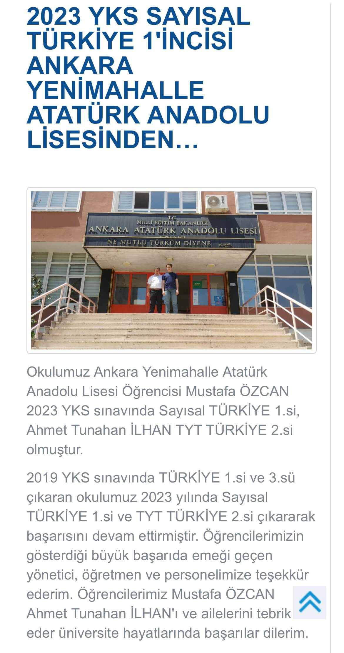 Ankara Pursaklar Fen Lisesi