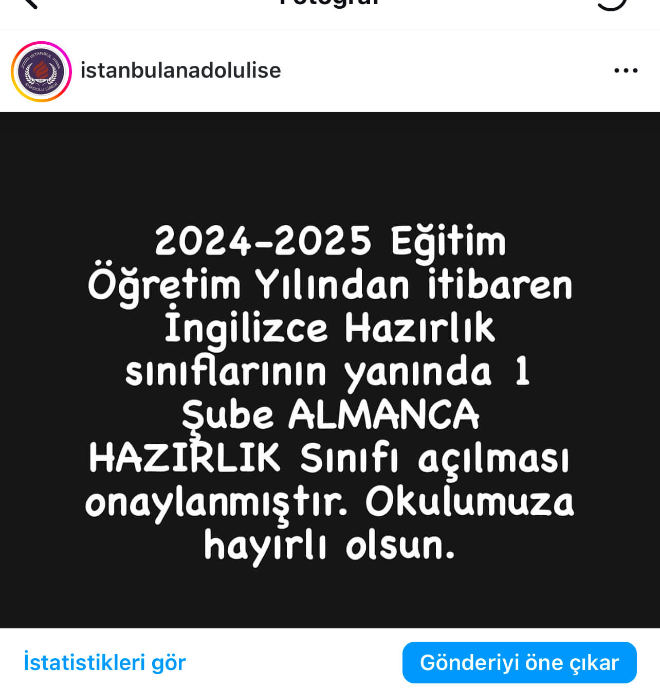 İstanbul Anadolu Lisesi