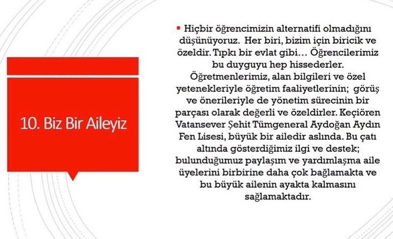 Keçiören Vatansever Şehit Tümgeneral Aydoğan Aydın Fen Lisesi