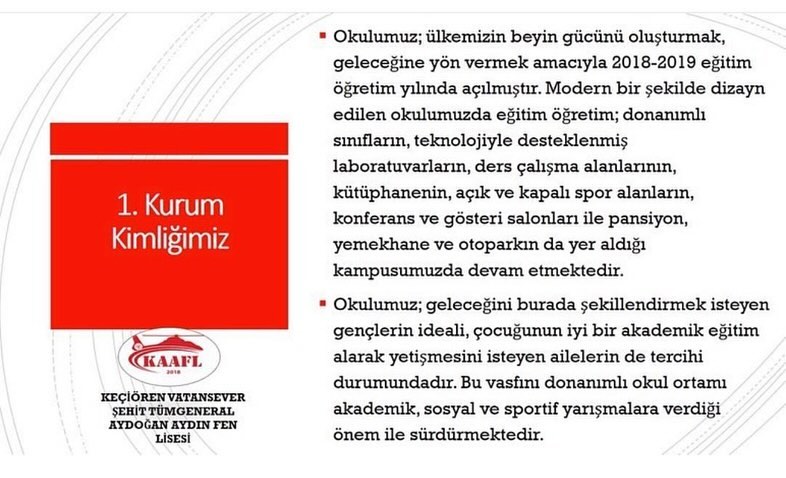 Keçiören Vatansever Şehit Tümgeneral Aydoğan Aydın Fen Lisesi