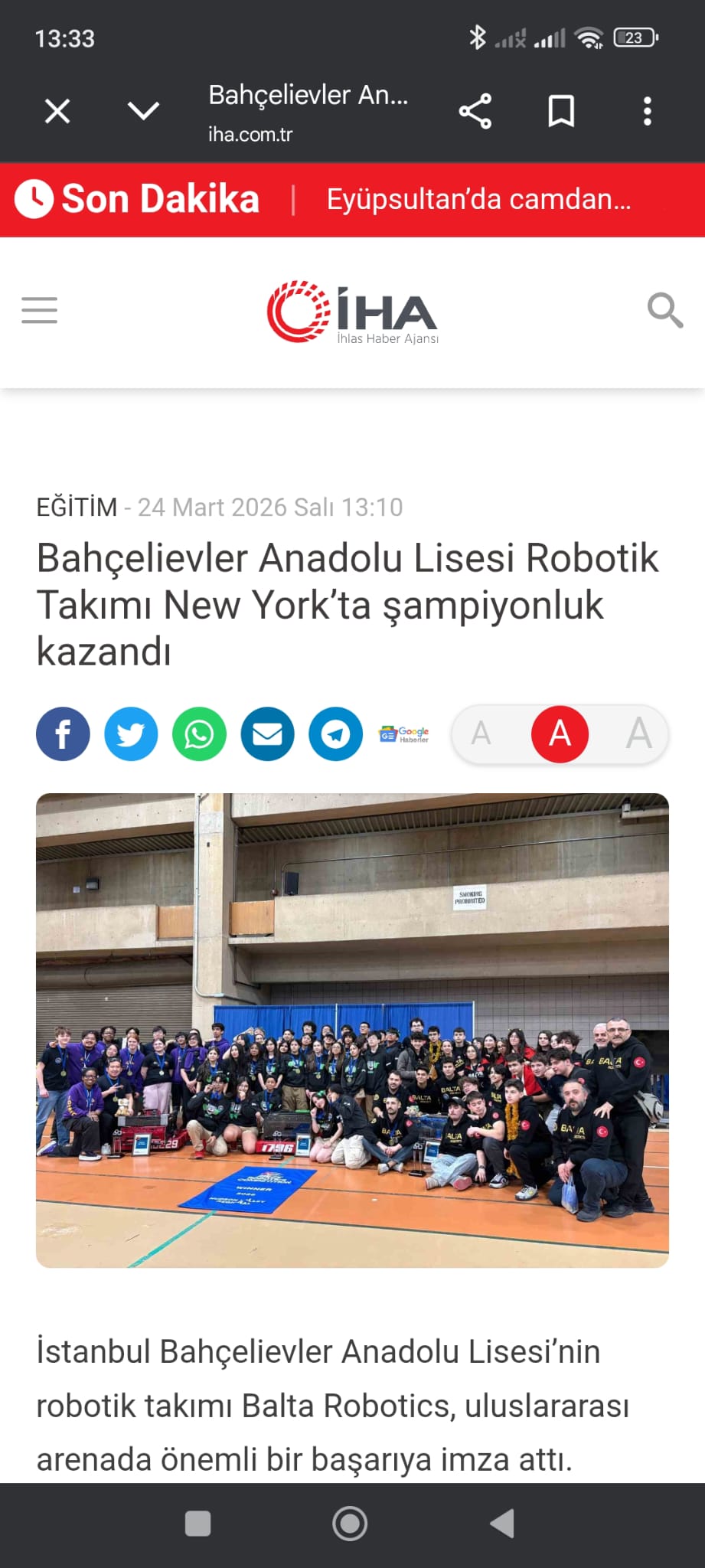 Bahçelievler Anadolu Lisesi