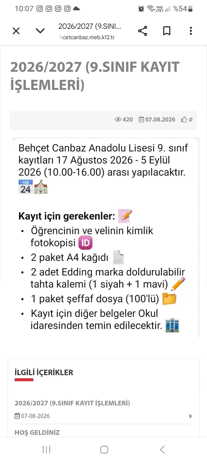 Behçet Canbaz Anadolu Lisesi