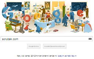 2012 Yılbaşı Gecesi Google Doodle